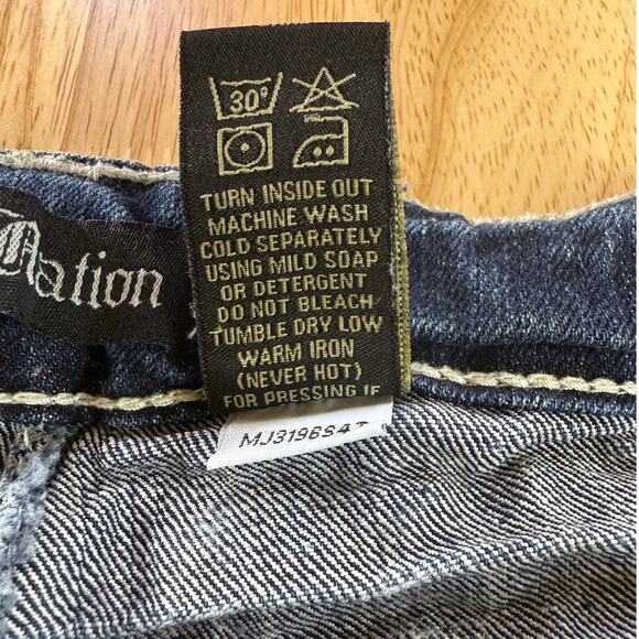 Love Nation 8T Jeans Stretch Boot Cut Embellished Denim Embroidered Pockets - Picture 7 of 7